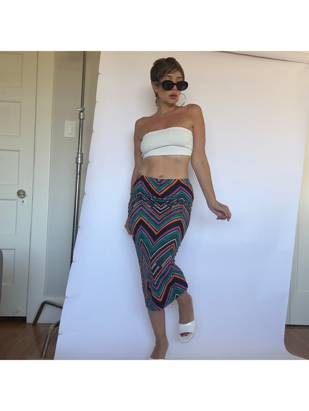 Y2K Jersey Midi skirt